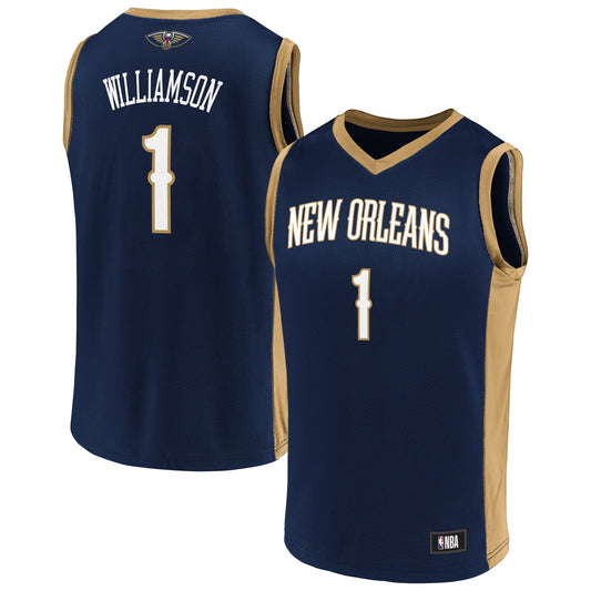 Men's Zion Williamson Navy New Orleans Pelicans Player Jersey